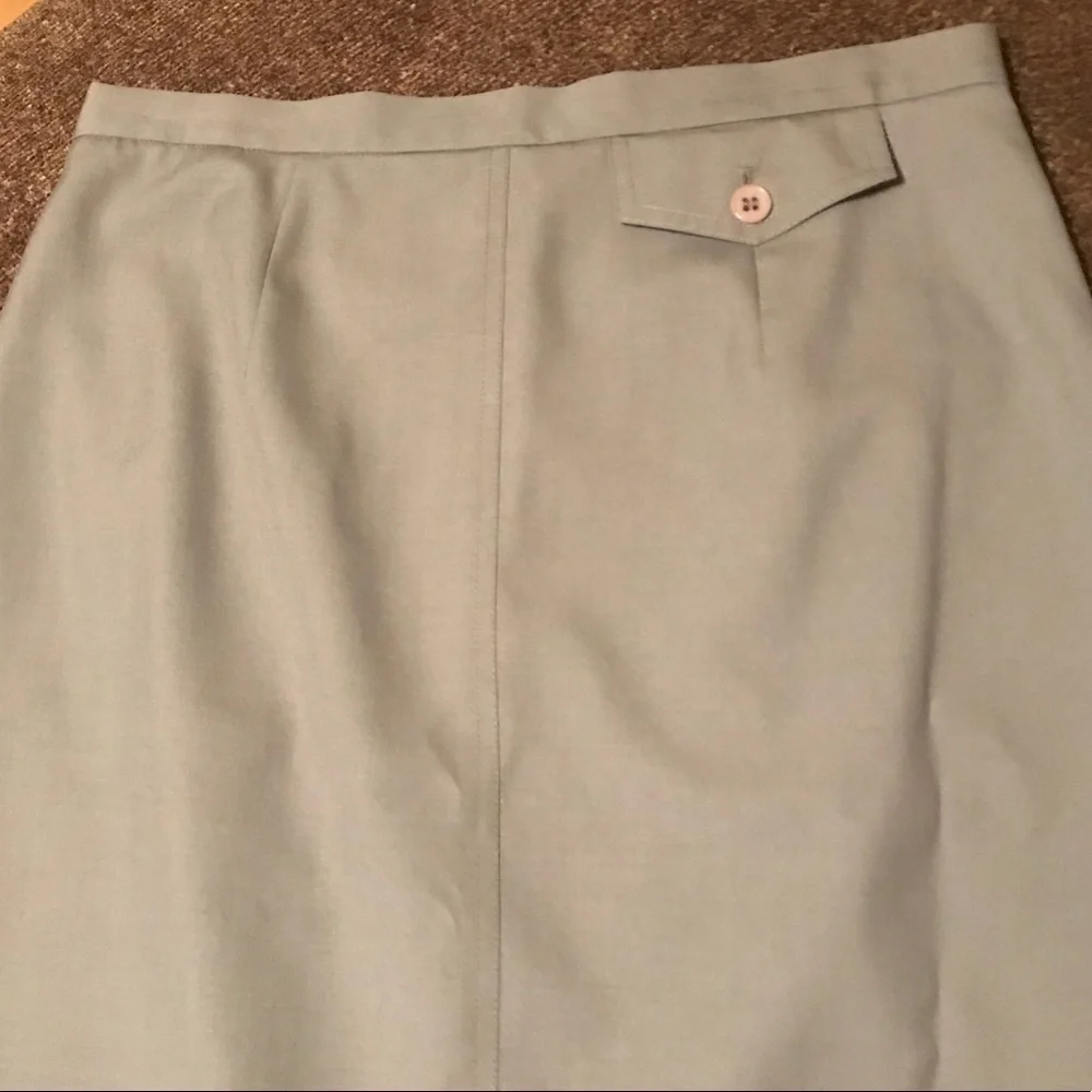 Talbots Gray Stretch Pencil Skirt Size 6 - Picture 2 of 7